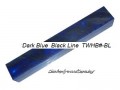 Acrylic  Pen Blank Dark Blue with Black line TW-HB3-BL