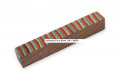 Laminated Pen  Blanks Red Brown Green Red  TW-CW099