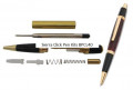  Sierra Click Pen Kit. Gold plating+Black Chrome. TW-BPCL40