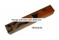  Acrylic Pen Blank Orange and Black with White line TW-BS22-BL 