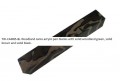 Camouflage pen blanks with solid woodland green, solid brown and solid black