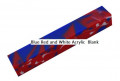 Camouflage acrylic pen blank (Red, Blue, White). TW-BS30