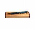 Single Wooden Pen Box Maple Rosewood 