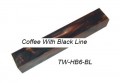  Acrylic Pen Blank  Coffee with Black line. TW-BS6-BL