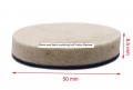 Wool Buffing Pads With Firm Pad 50mm 3 Pack  Velcro backed 